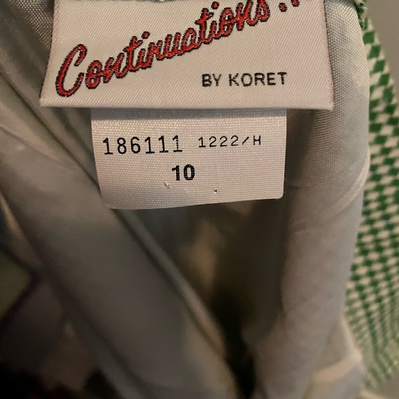 2 piece set blazer skirt gingham green - Picture 10 of 16